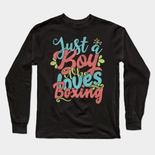 Just A Boy Who Loves Boxing Gift product Long Sleeve T-Shirt